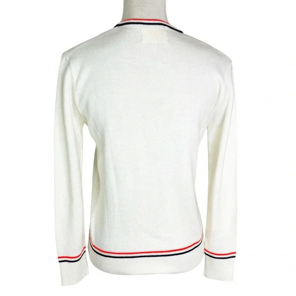 Vintage 60’s Andreno Argenti Women’s Embroidered Golf Motif Sweater Size M - Picture 3 of 8